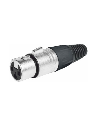 CONECTOR XLR CANON HEMBRA 3 PIN METAL NE