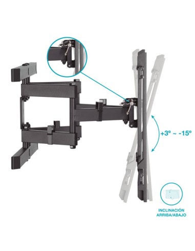SOPORTE DE TELEVISION O MONITOR CON BRAZO 43" - 90"
