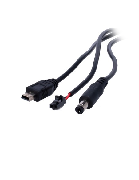 TRIPLE CONECTOR PARA BATERÍAS ZINC-AIRE - USB MINI / MOLEX / JACK - LONGITUD 1.5 M - COMPATIBLE CON BATERÍA SF-BATT-75V-3200WH -