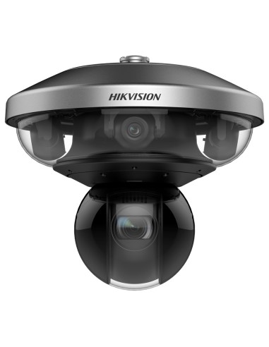 HIKVISION CÁMARA PTZ IP DOBLE LENTE SOLUTIONS - PANORÁMICA 4X4MPX + PTZ 4MPX - LENTE PANORÁMICA: 2.8 MM | IP67 | NEMA4X - LENTE