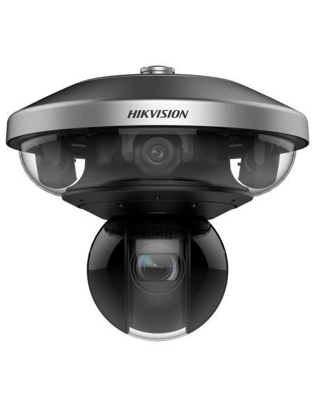 HIKVISION CÁMARA PTZ IP DOBLE LENTE SOLUTIONS - PANORÁMICA 4X4MPX + PTZ 4MPX - LENTE PANORÁMICA: 2.8 MM | IP67 | NEMA4X - LENTE