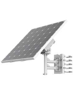 SISTEMA DE ALIMENTACIÓN AUTÓNOMA PARA CCTV - PANEL SOLAR DE 80W - BATERÍA LITIO 360 WH (90 WH CADA UNA) - SOPORTE PARA ANCLAJE E