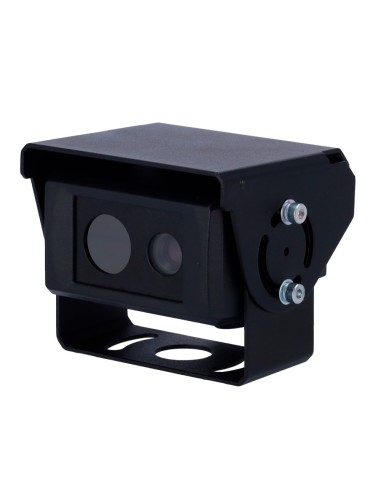 CÁMARA TÉRMICA CON DETECCIÓN DE COLISIÓN - RANGO DE DETECCIÓN TÉRMICO 50M - RESISTENTE AL AGUA IP69K - CÁMARA DUAL VISIBLE Y TÉR