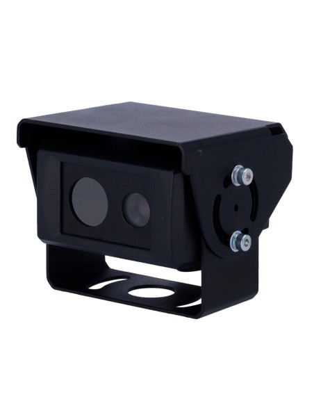 CÁMARA TÉRMICA CON DETECCIÓN DE COLISIÓN - RANGO DE DETECCIÓN TÉRMICO 50M - RESISTENTE AL AGUA IP69K - CÁMARA DUAL VISIBLE Y TÉR