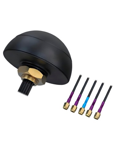 TELTONIKA ANTENA - ANTENA COMBO QUAD (4X LTE MIMO + 1X GNSS) - 5X CONECTORES SMA MACHO DE ALTA CALIDAD - CERTIFICACIÓN PARA EXTE