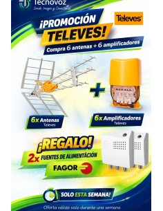 PROMO PRO INSTALADORES  PACK TELEVÉS + REGALO FAGOR