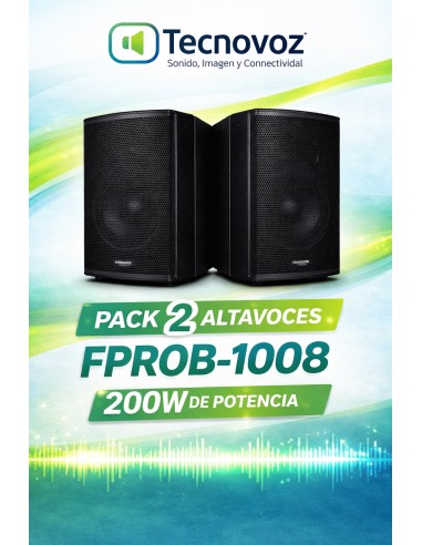 OFERTA PACK 2 ALTAVOVES PASIVOS FONESTAR FPROB-1008 200W