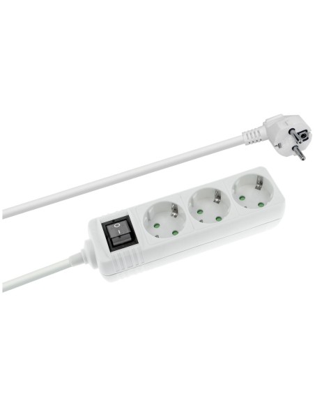 REGLETA DE ALIMENTACION SCHUKO CON INTERRUPTOR 1E:3S MEL001