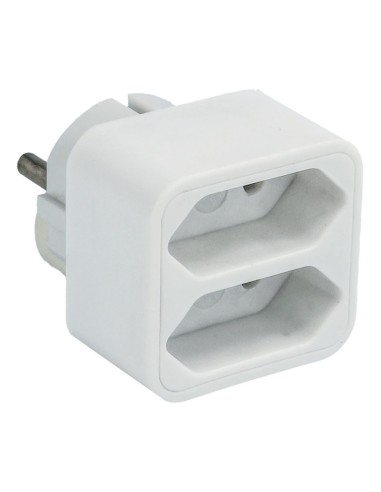 ADAPTADOR DE RED 1 MACHO SCHUKO A 2 HEMB