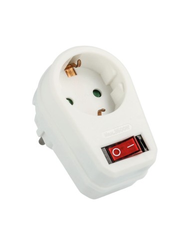 ADAPTADOR RED SCHUKO CON INTERRUPTOR MEL