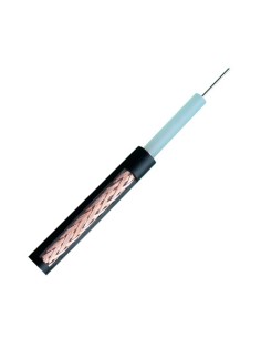 CABLE COAXIAL RG59 - VÍDEO - ROLLO DE 100 METROS - CUBIERTA COLOR NEGRO - DIÁMETRO EXTERIOR 6.0 MM - BAJAS PÉRDIDAS