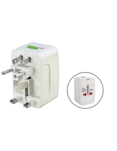 ADAPTADOR ENCHUFE UNIVERSAL PARA VIAJES