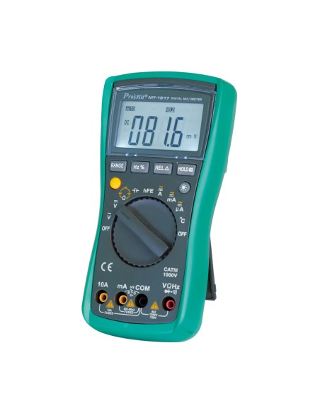 MULTIMETRO DIGITAL AUTORANGO DE 3 3/4 DIGITOS CAT III 1000V MUL1217