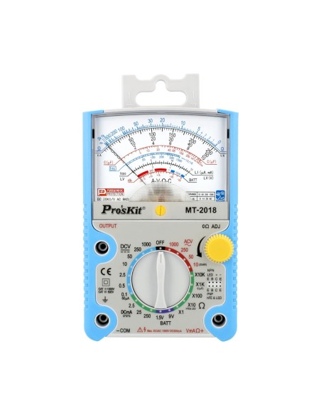 MULTIMETRO ANALOGICO CON FUNCION DE PROTECCION MUL2018
