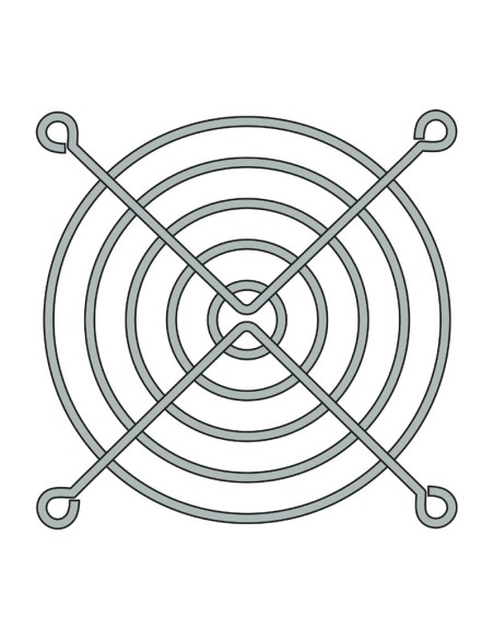 REJILLA VENTILADOR 60X60MM, METÁLICA CRO