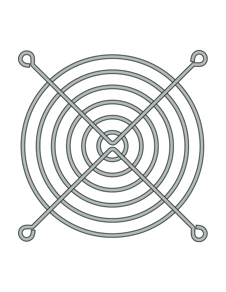 REJILLA VENTILADOR 92X92MM, METALICA CRO