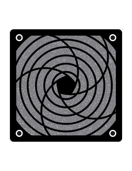 REJILLA VENTILADOR 120X120MM, PLASTICO N