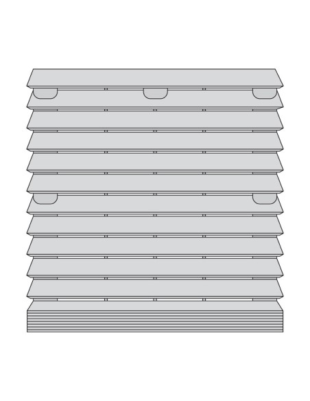 REJILLA VENTILADOR 120X120MM, PERSIANA A