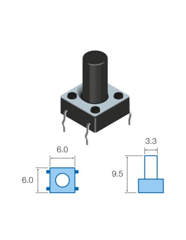 MICRO PULSADOR TACTO VERTICAL SMD SW-066