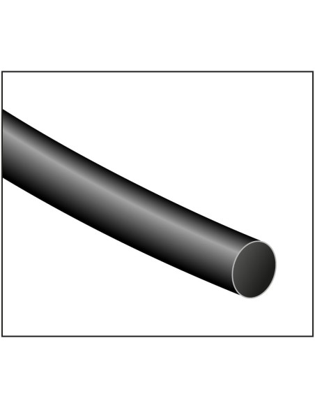 TIRA 1,22 MT TUBO TERMORETRACTIL NEGRO 12,7mm
