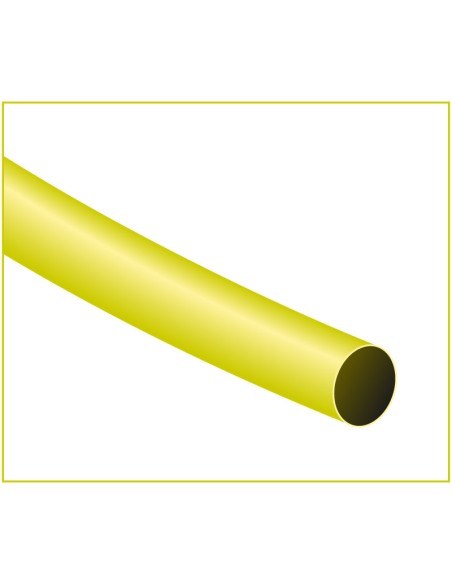 TIRA 1,22 MT TUBO TERMORETRACTIL AMARILLO 4,8mm