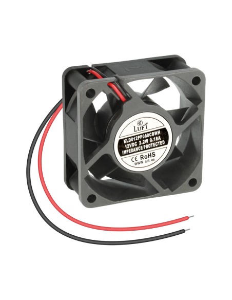 VENTILADOR 60X60X25MM. 12V, RODAMIENTO,