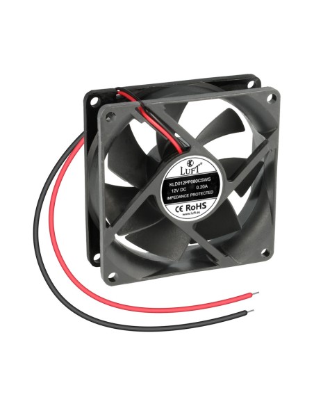 VENTILADOR 80X80X25MM. 12V, COJINETE, 2