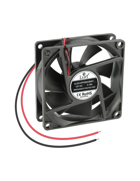 VENTILADOR 80X80X25MM. 12V, COJINETE, 2