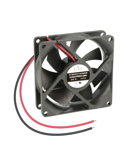 VENTILADOR 80X80X25MM. 24V, COJINETE, 2