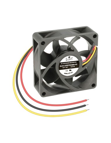 VENTILADOR 70X70X25MM. 12V, COJINETE, 3