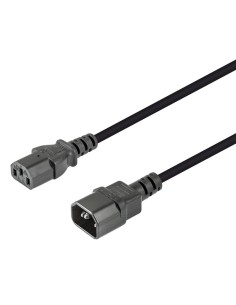 PROLONGADOR DE RED MACHO IEC C14 A HEMBRA IEC C13 RECTOS WIR051