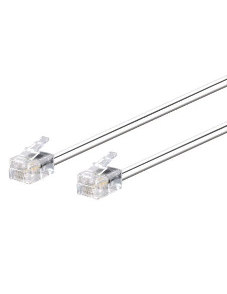 CONEXION MODULAR RJ11 6V/4C MACHO - MACHO, 2.0M BLANCO WIR115