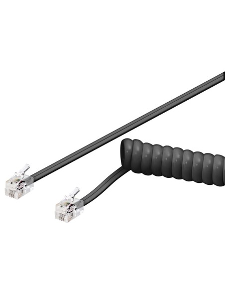 CABLE PARA TELÉFONO RIZADO RJ9 4V/4C, 2.