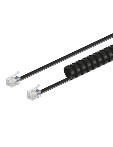 CABLE PARA TELÉFONO RIZADO RJ9 4V/4C, 4.