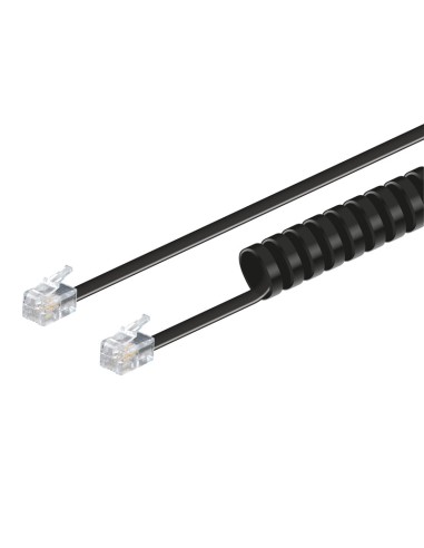 CABLE PARA TELÉFONO RIZADO RJ9 4V/4C, 7.