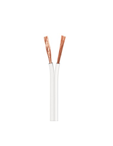 CABLE PARA ALTAVOZ 2X1.0MM, BLANCO POLAR