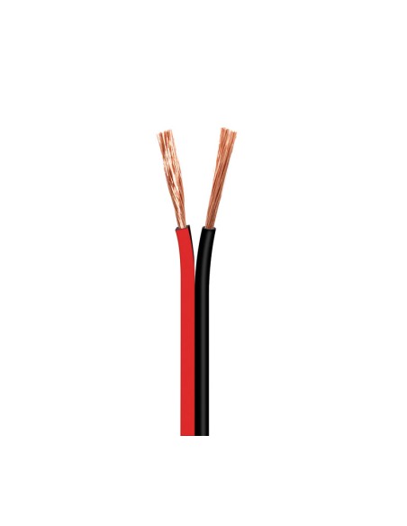 CABLE PARA ALTAVOZ 2X0.5MM, ROJO-NEGRO 100M WIR9010