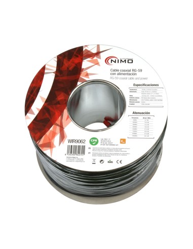 CABLE COAXIAL RG59 75 OHM + ALIMENTACIÓN