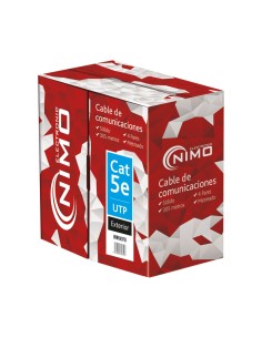 Cavo dati UTP Cat.5E rigido nero per esterni WIR-9070