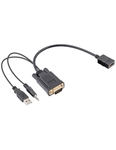 ADAPTADOR DE HDMI A VGA CON AUDIO WIR941