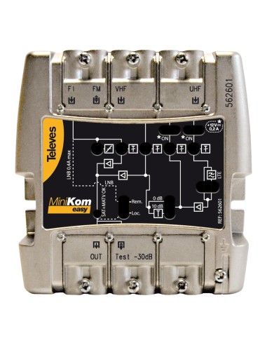 CENTRAL MULTEIBANDA ANTENA TV UHF+FI 4E 3 TELEVES 562601