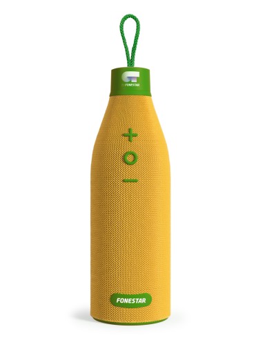 Fonestar Lemon Bottle-X - Altavoz Bluetooth, Color Amarillo y Verde