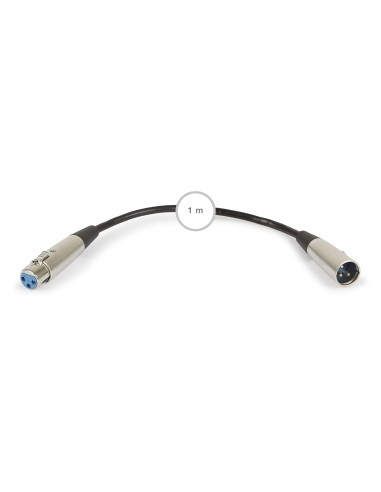 CABLE MICROFONO FONESTAR SM-675-NE-1 1M