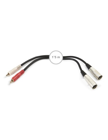 CABLE 2xXLR M-2xRCA M FONESTAR SM-678 1,