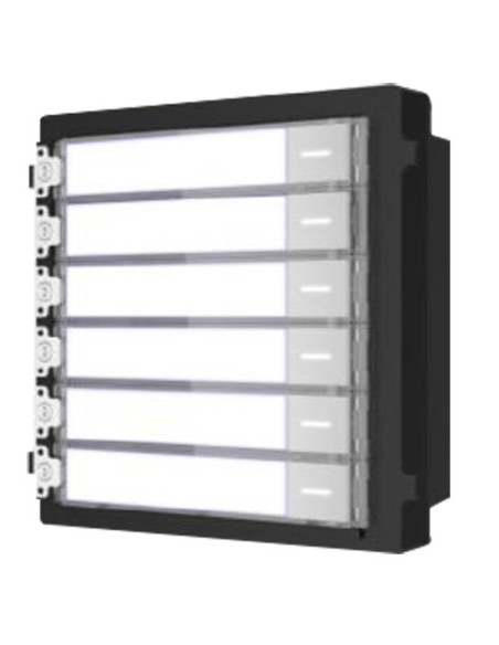 MÓDULO DE EXTENSIÓN - LLAMADA A DIFERENTES MONITORES - BOTONERA DE 6 BOTONES - 6 ETIQUETAS PERSONALIZADAS CON LED - APTO PARA EX