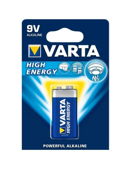 PILA ALKALINA HIGH ENERGY VARTA 9V