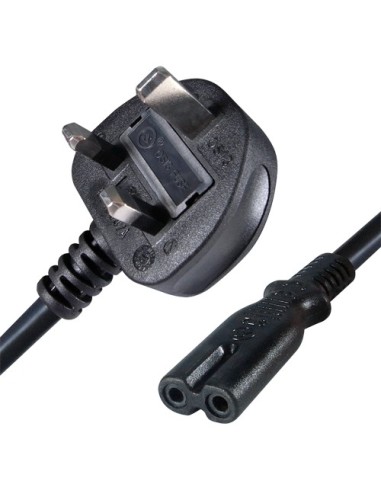 CABO A TOMADA - CONECTOR QT2 - COMPATÍVEL COM TOMADAS UK 3 PINES - FUSÍVEL DE PROTEÇÃO - 250VAC / 13A MAX - 140CM DE COMPRIMENTO