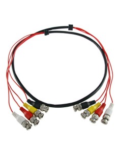 MEHRFACH VORBEREITETES KABEL - BNC-STECKER AUF BNC-STECKER - 4 KOAXIALE VERBINDUNGEN - LÄNGE 1,5 M - FÜR DIE VERBINDUNG VON BALU