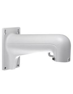 WALL BRACKET - FOR DOME CAMERAS - VALID FOR EXTERIOR USE - WHITE COLOUR - COMPATIBLE WITH HIWATCH HIKVISION - CABLE PASS