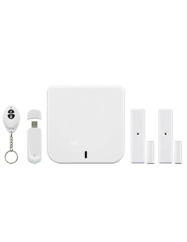 KIT DE ALARMA DOMÉSTICA HOME8 - CONEXIÓN A INTERNET / IP CLOUD - SERVICIO SOLO BAJO SUSCRIPCIÓN - TAMAÑO REDUCIDO - CONTACTOS MA